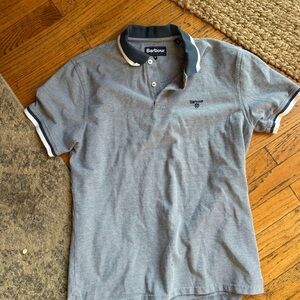 Barbour Men's Barnard Tailored-Fit Short Sleeve Polo Shirt  size: Medium